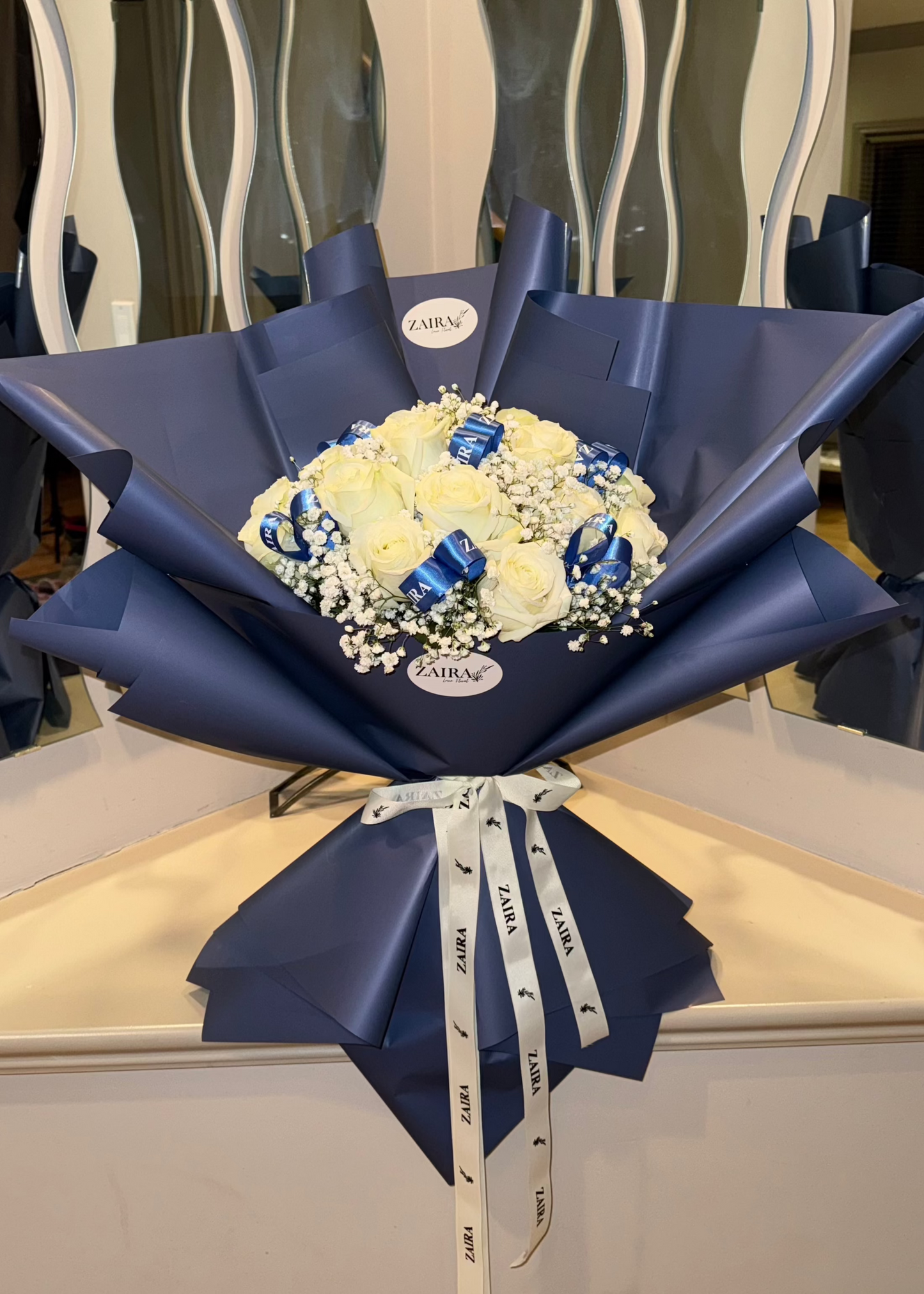 Royal Blue Rose Bouquet