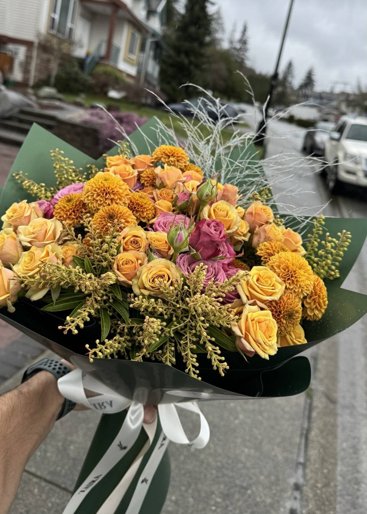 Sunlit Yellow Rose Bouquet