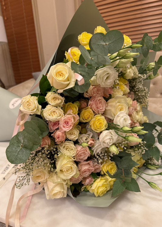 Lavender & White Rose Bouquet